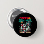 Prettig Kerstmis Kerstmis Kerstmis Grappig Ronde Button 5,7 Cm (Voorkant /achterkant)