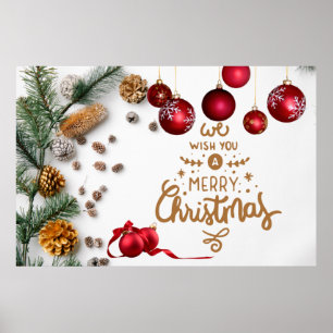 Prettig Kerstmis Kerstmis Versieringen Poster