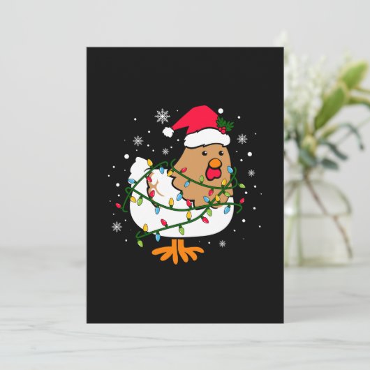 Prettig Kerstmis Kip Kerstboom Licht Kaart (Staand voorkant)