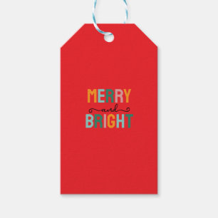 Prettig Kerstmis Klassiek Uniek Minimalistisch Een Cadeaulabel