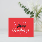Prettig Kerstmis Klassiek Uniek Minimalistisch Een Feestdagenkaart (Staand voorkant)