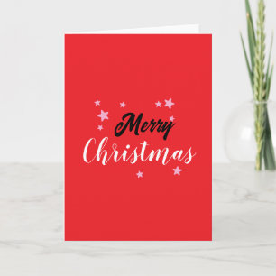 Prettig Kerstmis Klassiek Uniek Minimalistisch Een Kaart