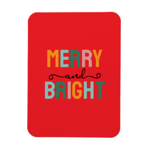 Prettig Kerstmis Klassiek Uniek Minimalistisch Een Magneet