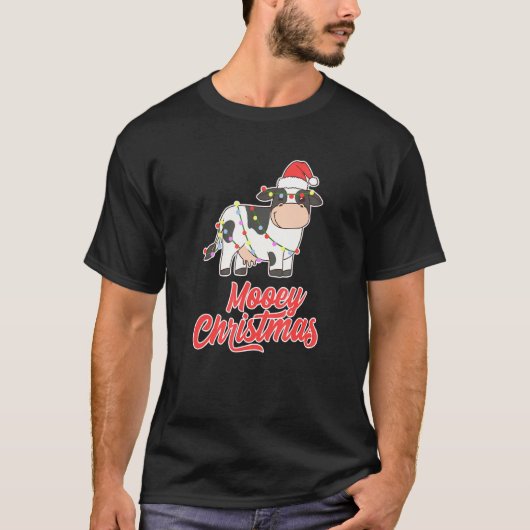 Prettig Kerstmis Koeboer T-shirt (Voorkant)