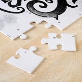 Prettig Kerstmis Krampus Kerst Sleetocht Legpuzzel (Zijkant)