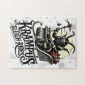 Prettig Kerstmis Krampus Kerst Sleetocht Legpuzzel (Horizontaal)