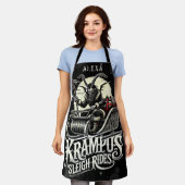 Prettig Kerstmis Krampus Kerst Sleetocht Schort (Gedragen)