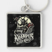 Prettig Kerstmis Krampus Kerst Sleetocht Sleutelhanger (Voorkant)