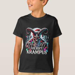 Prettig Kerstmis Krampus Krampus Komt Naar Town T-shirt