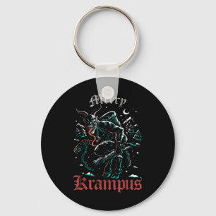 Prettig Kerstmis Krampus Xmas Horror Lelijk Kwaada Sleutelhanger
