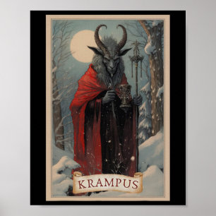 Prettig Kerstmis Krampus Xmas Horror Lelijke Trui  Poster