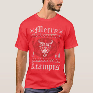 Prettig Kerstmis Krampus Xmas Horror Lelijke Trui T-shirt