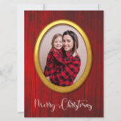 Prettig Kerstmis Landelijke Grappige Cadeau Frame  Feestdagenkaart (Voorkant)