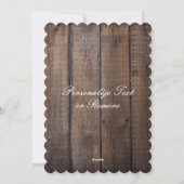 Prettig Kerstmis Landelijke Grappige Cute Frame Fo Feestdagenkaart (Achterkant)