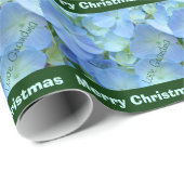 Prettig Kerstmis Liefde Oma Inpakpapier Blauw (Rol Hoek)