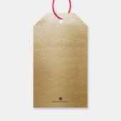 Prettig Kerstmis Luipaard Cadeaulabel (Achterkant)