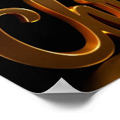 Prettig Kerstmis Luxe Typografie Poster Papier H04 (Hoek)