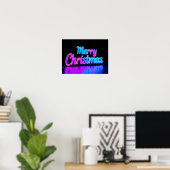 Prettig Kerstmis Luxe Typografie Poster Papier H16 (Thuiskantoor)