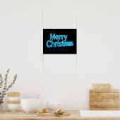 Prettig Kerstmis Luxe Typografie Poster Papier H50 (Keuken)