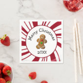 Prettig Kerstmis Man van Peperkoek Servet (Insitu)