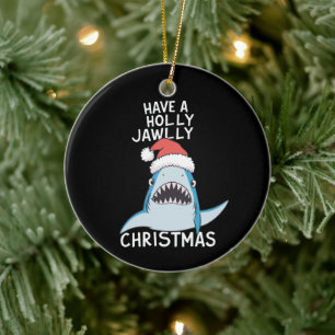Prettig Kerstmis met een holle kaak Film Sarcastis Keramisch Ornament