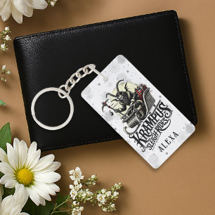 Prettig Kerstmis met Krampus Kerst Sleighritten Sleutelhanger