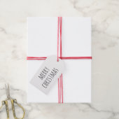 Prettig Kerstmis | Minimalistisch Cadeaautje voor Cadeaulabel (Met Touw)