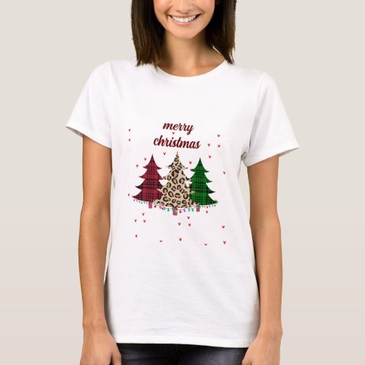 Prettig Kerstmis Modern & Elegant T-shirt (Voorkant)