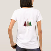 Prettig Kerstmis Modern & Elegant T-shirt (Achterkant)