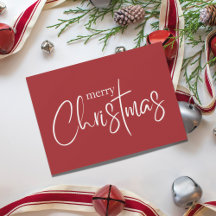 Prettig Kerstmis Modern Rood Vakantie