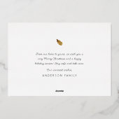 Prettig Kerstmis Moderne Eenvoudige Typografie Folie Feestdagenkaart (Achterkant)