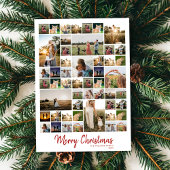 Prettig Kerstmis Moderne Fotocollage Feestdagenkaart