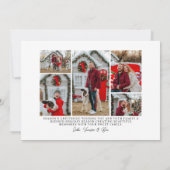 Prettig Kerstmis Moderne Typografie Volledige Foto Feestdagenkaart (Achterkant)