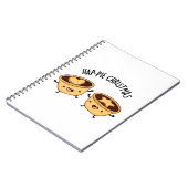 Prettig Kerstmis Moppige Kerstmis Taart Grappen Notitieboek (Linkerzijde)