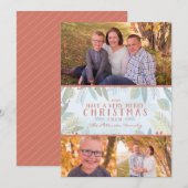 Prettig Kerstmis Multi Foto Kaart (Voorkant / Achterkant)