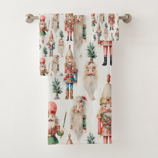 Prettig Kerstmis Notenkraker Vakantie Bad Handdoek (Insitu)