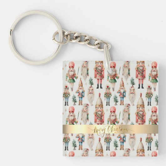 Prettig Kerstmis Notenkraker Vakantie Sleutelhanger (voorkant)