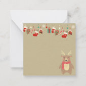 Prettig Kerstmis Notitiekaartje (Achterkant)