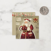 Prettig Kerstmis Notitiekaartje (Voorkant / Achterkant in situ)