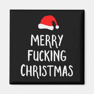 Prettig Kerstmis Onfatsoenlijke Kerstman Pyjama Magneet