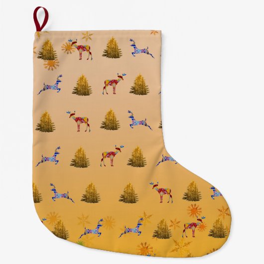 Prettig kerstmis op maat gemaakte kerstsok (Voorkant)