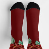 Prettig Kerstmis Poinsettia Sokken (Top)