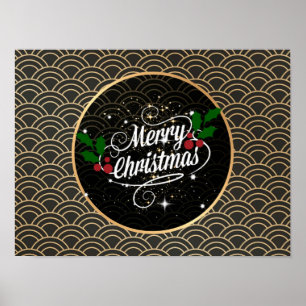 Prettig Kerstmis, populair ontwerp Poster