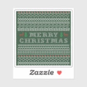 Prettig Kerstmis Rand Sticker (Vel)