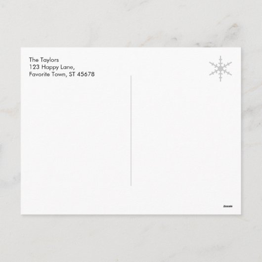 Prettig Kerstmis Retro Turkoois Koper Marine Decor Feestdagenkaart (Achterkant)