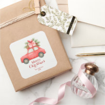 Prettig Kerstmis Rode Auto – Persoonlijke Kerst 