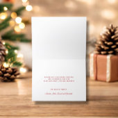 Prettig Kerstmis Rode Elegante Script Feestdagen Kaart