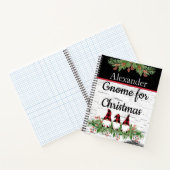 Prettig Kerstmis Rode Hoed Buffalo Plaid Gnomes  Notitieboek (Binnen)