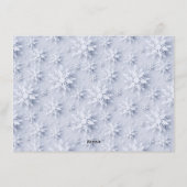 Prettig Kerstmis Rode Poinsettia Rustieke Hout Feestdagenkaart (Achterkant)