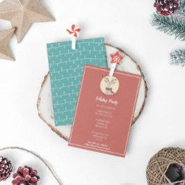 Prettig Kerstmis Schattige Rendier Vakantie Feest Feestdagenkaart